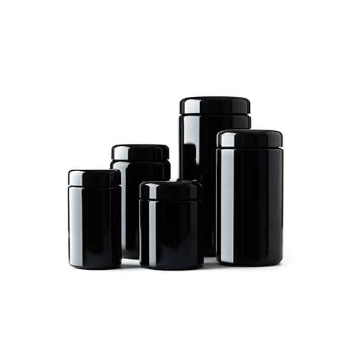 Barattoli in vetro nero Live Better