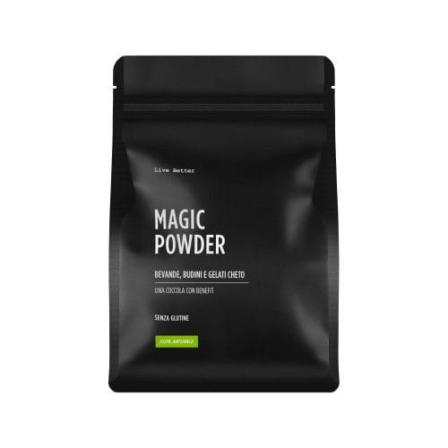 Envelope powder preparation for low-carb and ketogenic cocoa puddings and ice creams Live Better