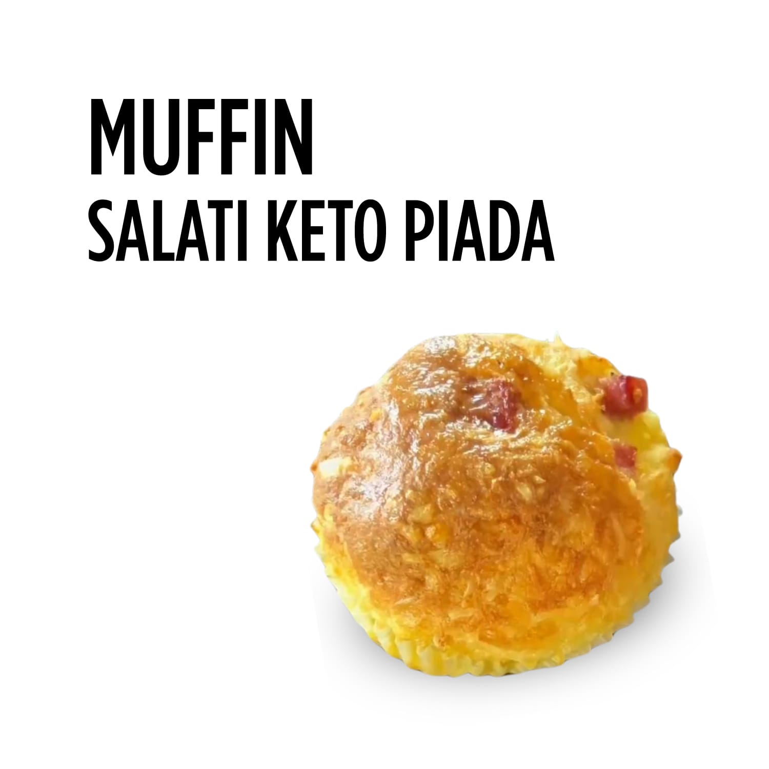 Muffin salati keto piada