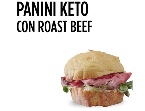 Panino keto con roastbeef
